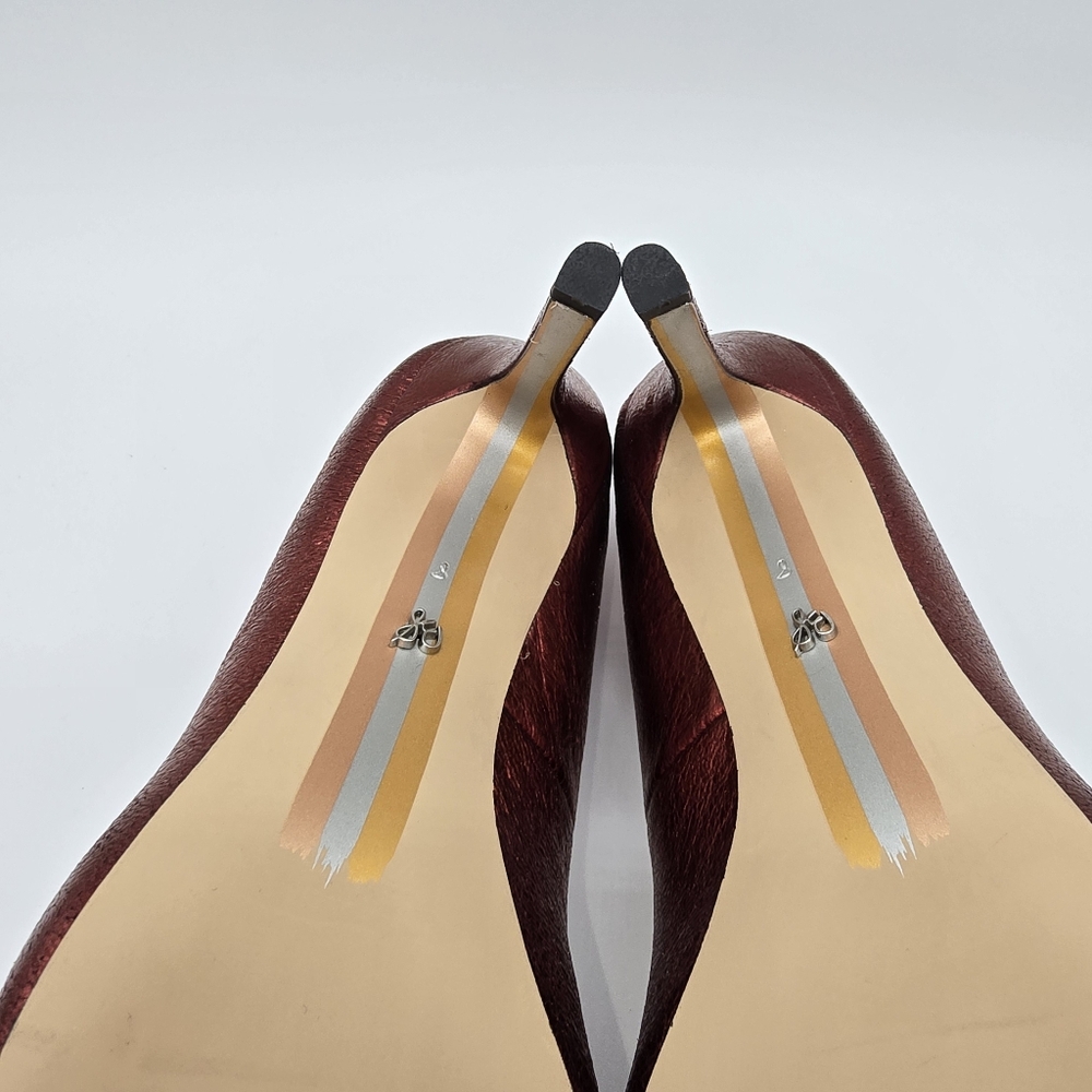 Sam Edelman "Hazel" Metallic Rust Heels - Picture 8 of 8